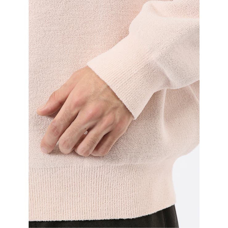 ハンドウォッシャブル ストレッチ シェニールヤーン クルーニット | TAKA-Q MEN | 詳細画像10 