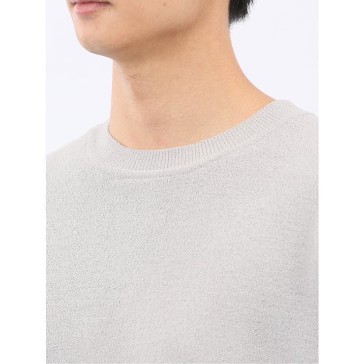 ハンドウォッシャブル ストレッチ シェニールヤーン クルーニット | TAKA-Q MEN | 詳細画像19 