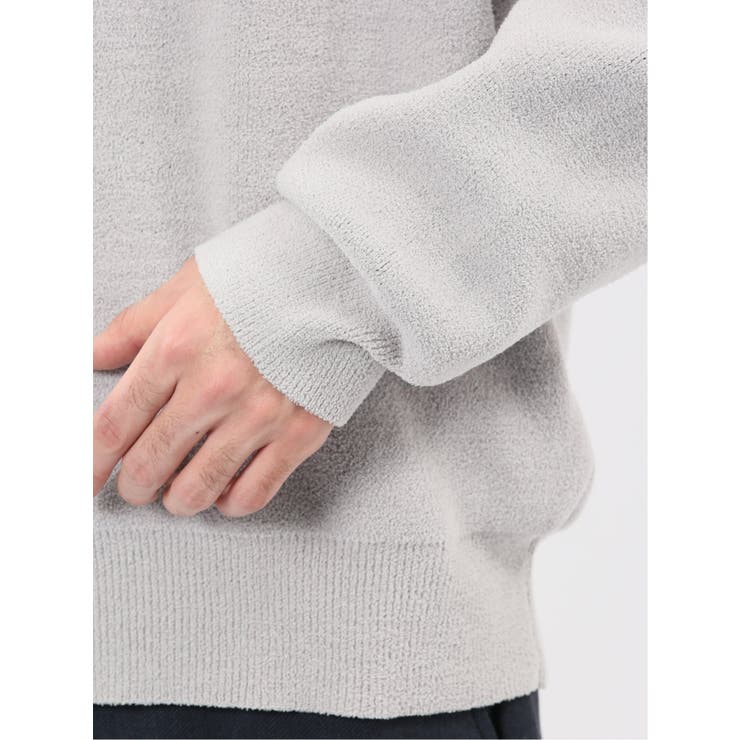 ハンドウォッシャブル ストレッチ シェニールヤーン クルーニット | TAKA-Q MEN | 詳細画像20 