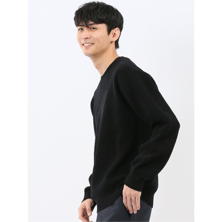 ハンドウォッシャブル ストレッチ シェニールヤーン クルーニット | TAKA-Q MEN | 詳細画像22 