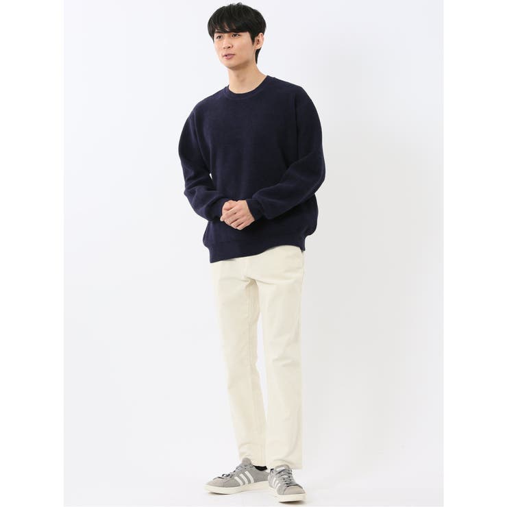 ハンドウォッシャブル ストレッチ シェニールヤーン クルーニット | TAKA-Q MEN | 詳細画像34 