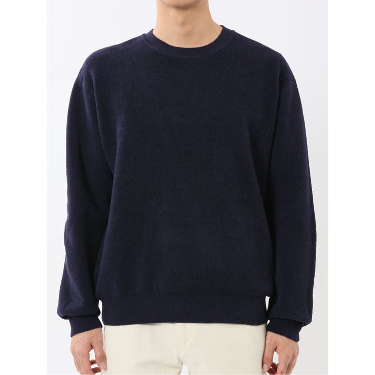 ハンドウォッシャブル ストレッチ シェニールヤーン クルーニット | TAKA-Q MEN | 詳細画像35 