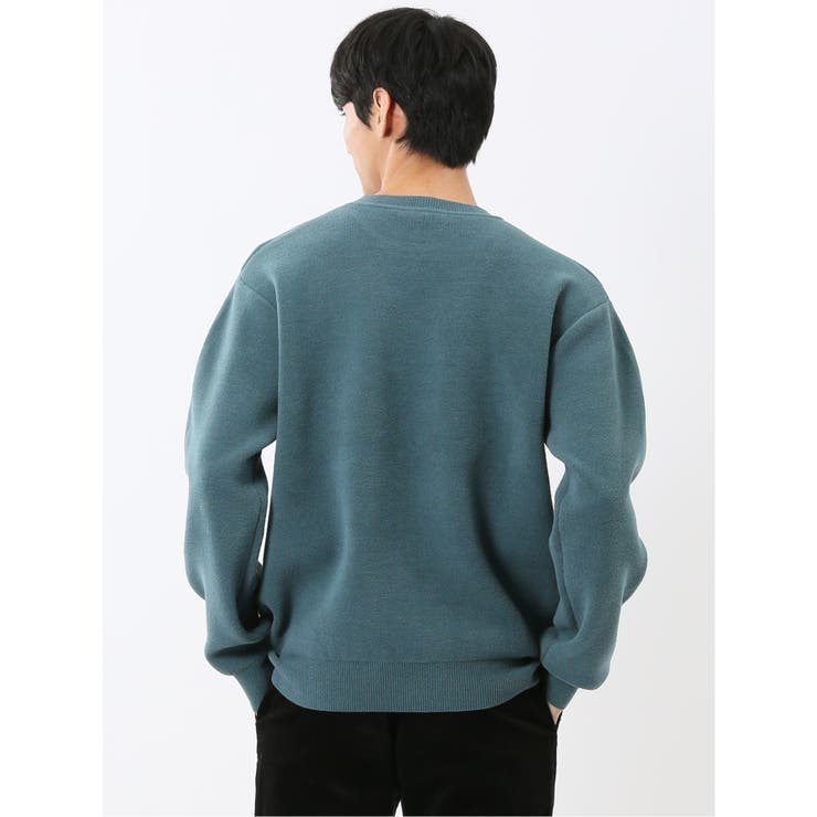 ハンドウォッシャブル ストレッチ シェニールヤーン クルーニット | TAKA-Q MEN | 詳細画像3 