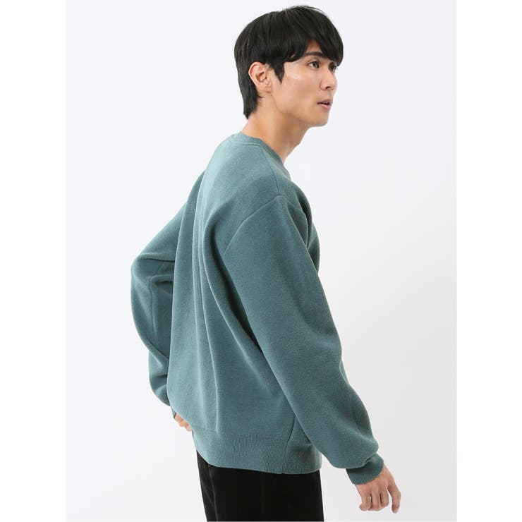 ハンドウォッシャブル ストレッチ シェニールヤーン クルーニット | TAKA-Q MEN | 詳細画像4 