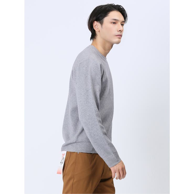 クロスストレッチ 無地 クルーニット | TAKA-Q MEN | 詳細画像15 