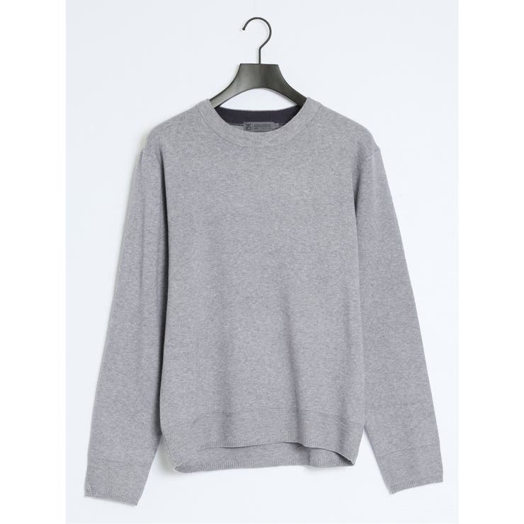 クロスストレッチ 無地 クルーニット | TAKA-Q MEN | 詳細画像19 