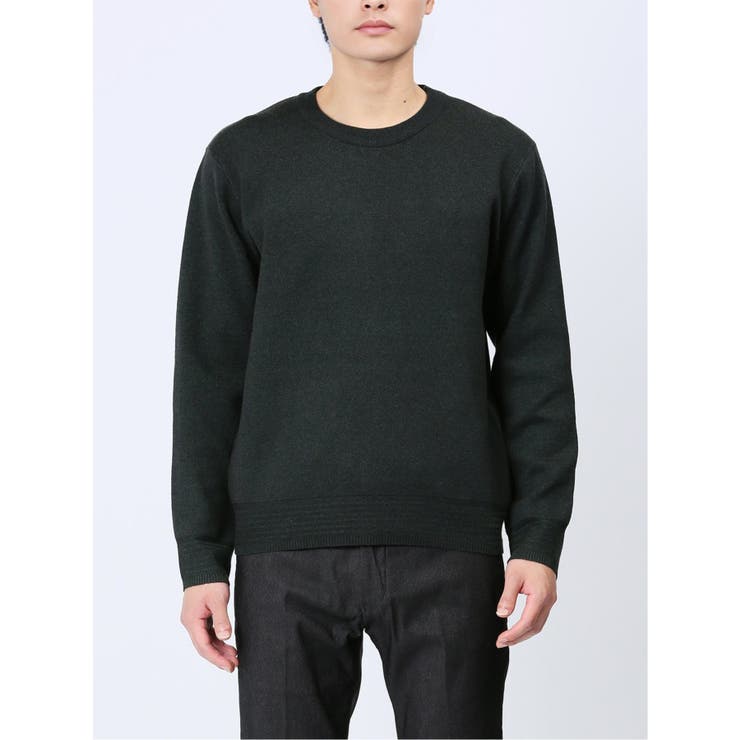 クロスストレッチ 無地 クルーニット | TAKA-Q MEN | 詳細画像25 