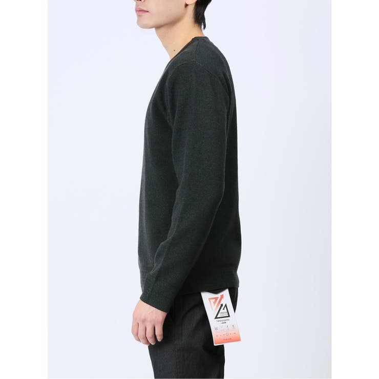 クロスストレッチ 無地 クルーニット | TAKA-Q MEN | 詳細画像26 