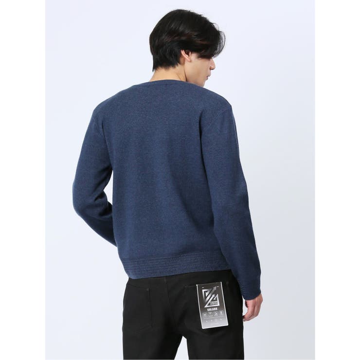 クロスストレッチ 無地 クルーニット | TAKA-Q MEN | 詳細画像34 