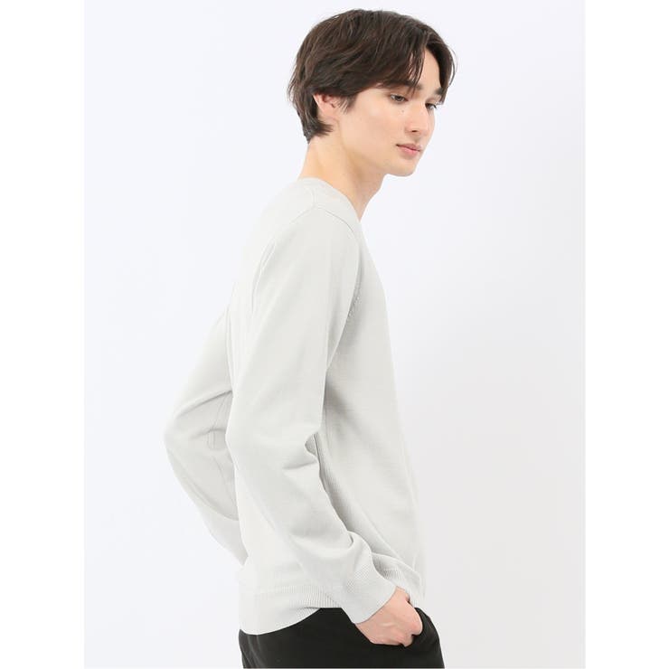 ウォッシャブル ストレッチ 天竺 クルーニット | TAKA-Q MEN | 詳細画像4 
