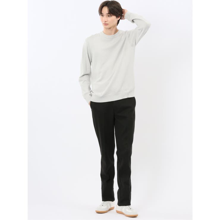 ウォッシャブル ストレッチ 天竺 クルーニット | TAKA-Q MEN | 詳細画像5 