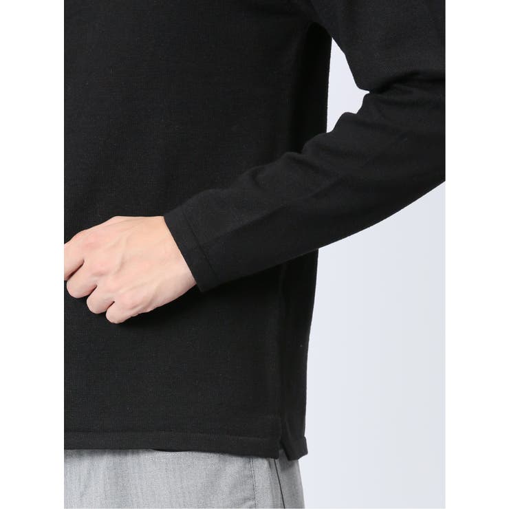 クロスストレッチ 配色切替 クルーニット | TAKA-Q MEN | 詳細画像19 