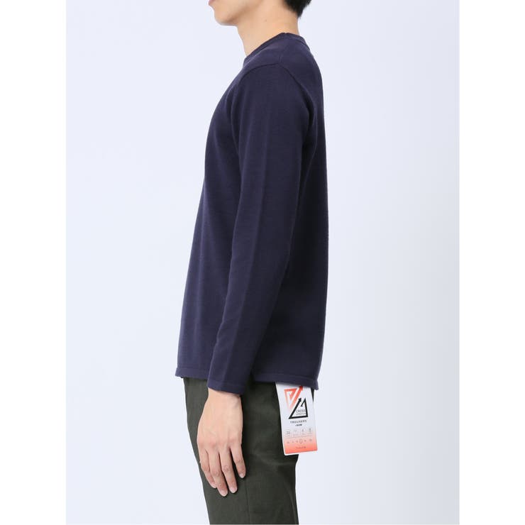 クロスストレッチ 配色切替 クルーニット | TAKA-Q MEN | 詳細画像25 