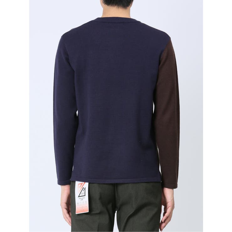 クロスストレッチ 配色切替 クルーニット | TAKA-Q MEN | 詳細画像26 