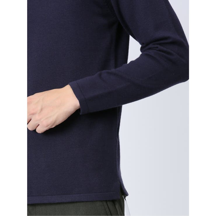 クロスストレッチ 配色切替 クルーニット | TAKA-Q MEN | 詳細画像28 