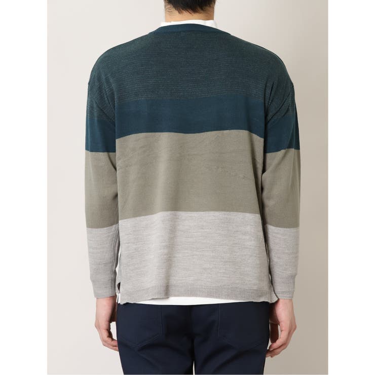 カシミアタッチ 切替クルーニット&長袖Tシャツ アンサンブル | TAKA-Q MEN | 詳細画像21 