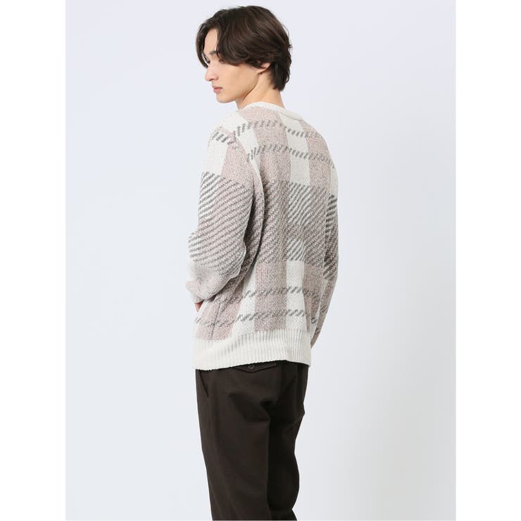 モールジャガードチェック クルーニット | TAKA-Q MEN | 詳細画像14 