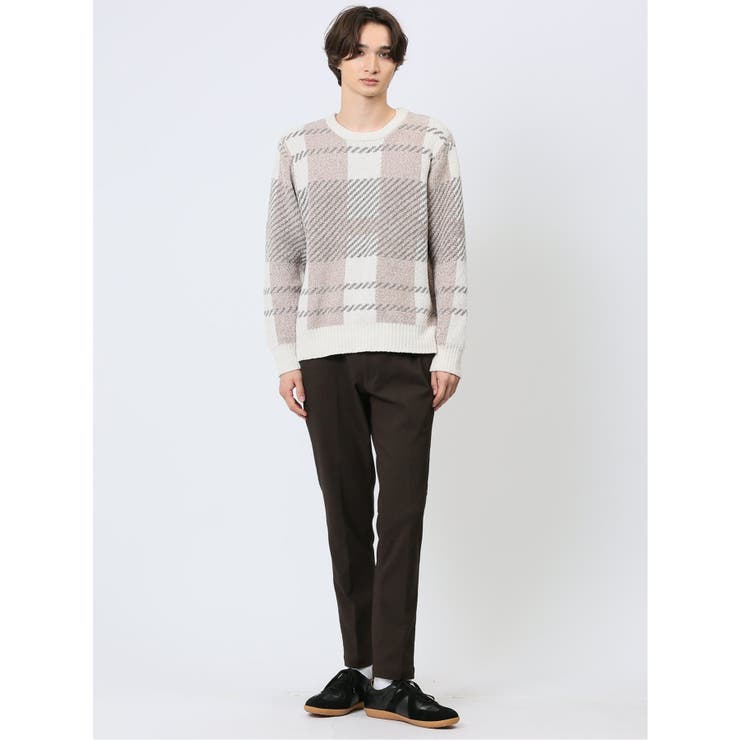 モールジャガードチェック クルーニット | TAKA-Q MEN | 詳細画像17 