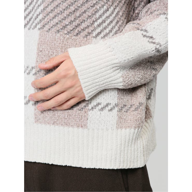 モールジャガードチェック クルーニット | TAKA-Q MEN | 詳細画像22 