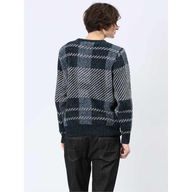 モールジャガードチェック クルーニット | TAKA-Q MEN | 詳細画像25 