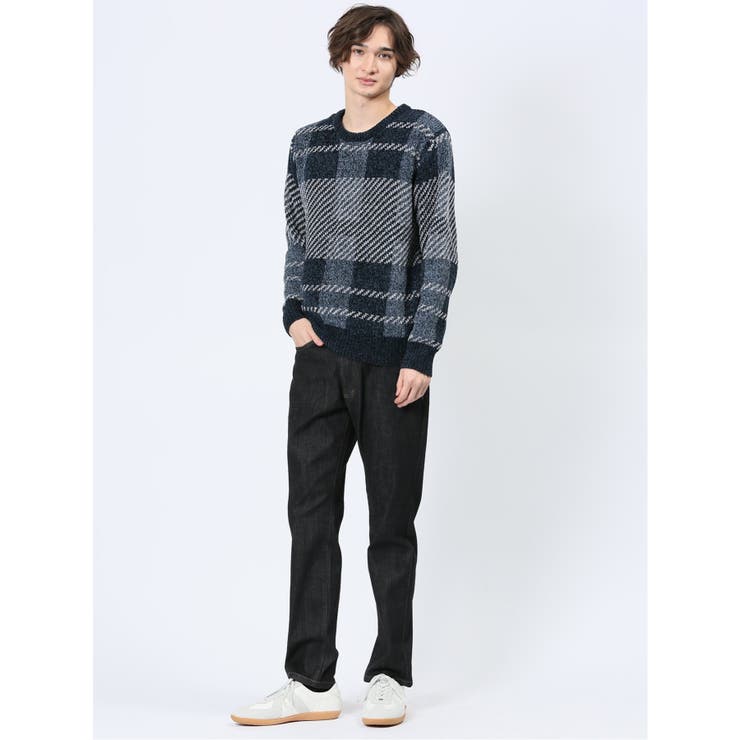 モールジャガードチェック クルーニット | TAKA-Q MEN | 詳細画像27 