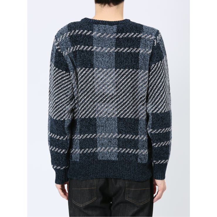 モールジャガードチェック クルーニット | TAKA-Q MEN | 詳細画像30 