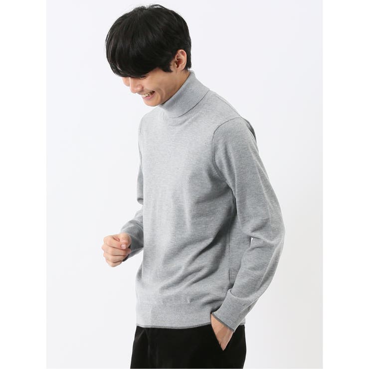 ウォッシャブル ウール混 タートルネックニット | TAKA-Q MEN | 詳細画像11 