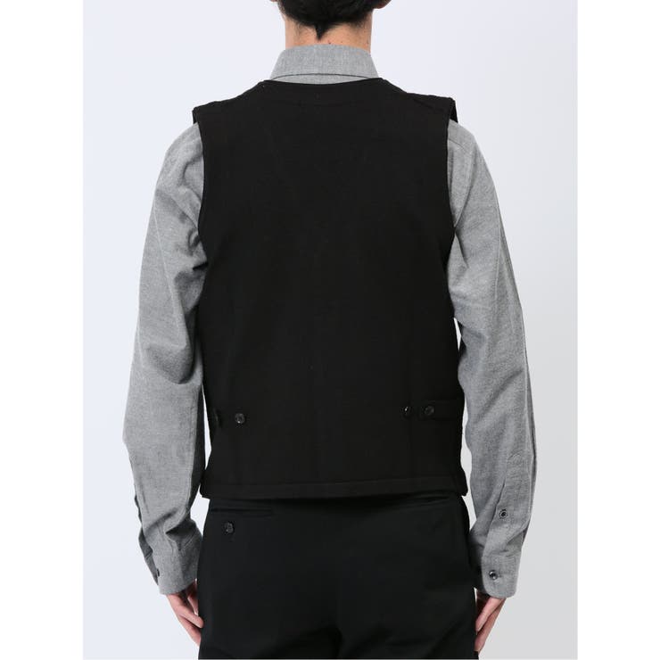 ふわもち ダイヤ柄 前開きベスト | TAKA-Q MEN | 詳細画像8 