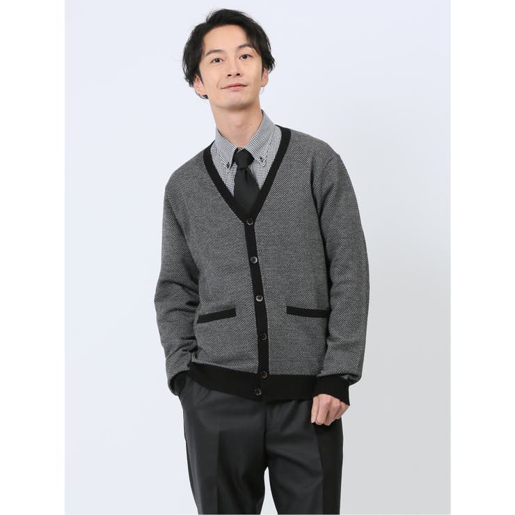 ふわもち カルゼ ニットカーディガン | TAKA-Q MEN | 詳細画像1 