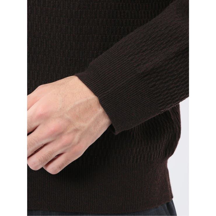 ウォッシャブル ウール混リンクス柄 ニットカーディガン | TAKA-Q MEN | 詳細画像20 