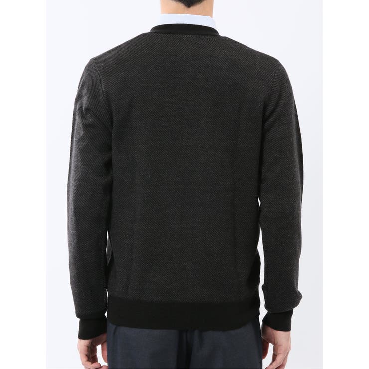 ウォッシャブル ウール混カルゼ柄 ニットカーディガン | TAKA-Q MEN | 詳細画像18 