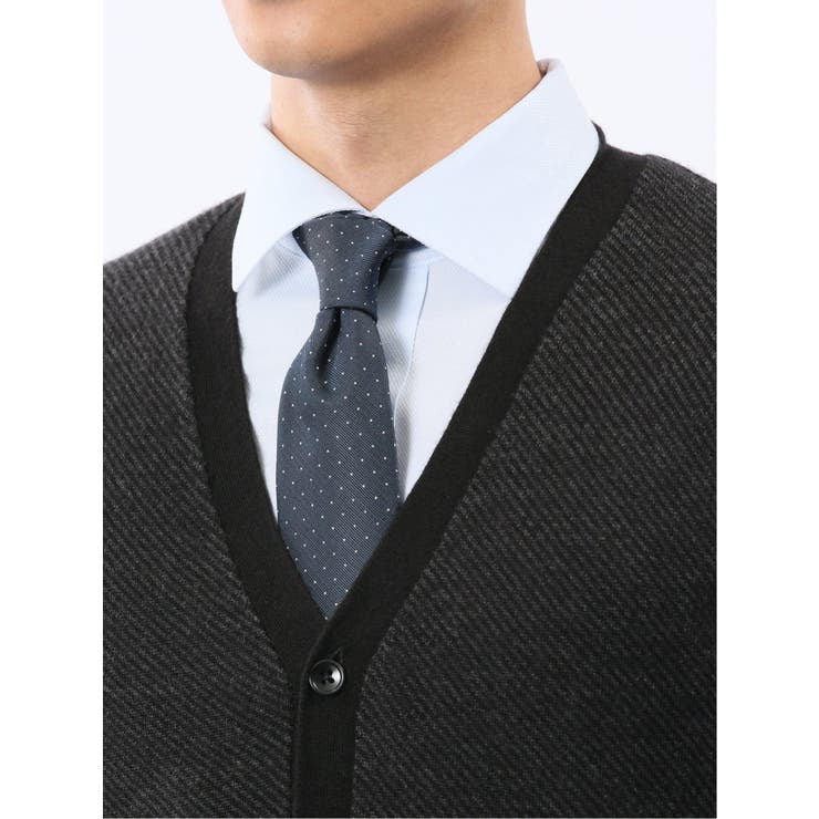 ウォッシャブル ウール混カルゼ柄 ニットカーディガン | TAKA-Q MEN | 詳細画像19 