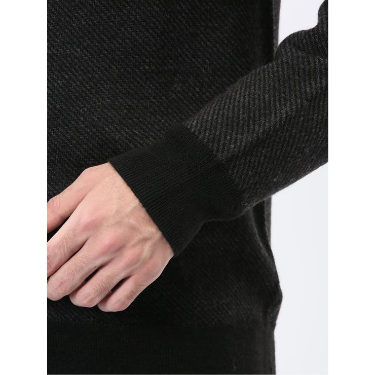 ウォッシャブル ウール混カルゼ柄 ニットカーディガン | TAKA-Q MEN | 詳細画像20 