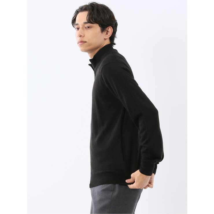 ウォッシャブル ウール混 スタンドフルジップ カーディガン | TAKA-Q MEN | 詳細画像13 