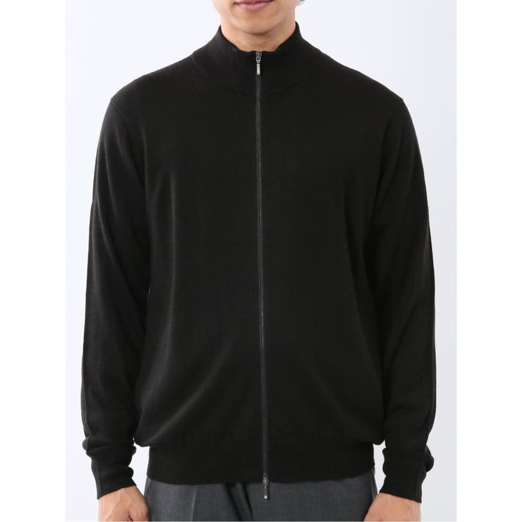 ウォッシャブル ウール混 スタンドフルジップ カーディガン | TAKA-Q MEN | 詳細画像17 