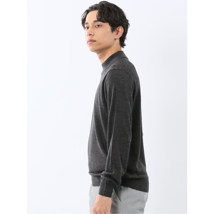 ウォッシャブル ウール混 モックネックニット | TAKA-Q MEN | 詳細画像11 