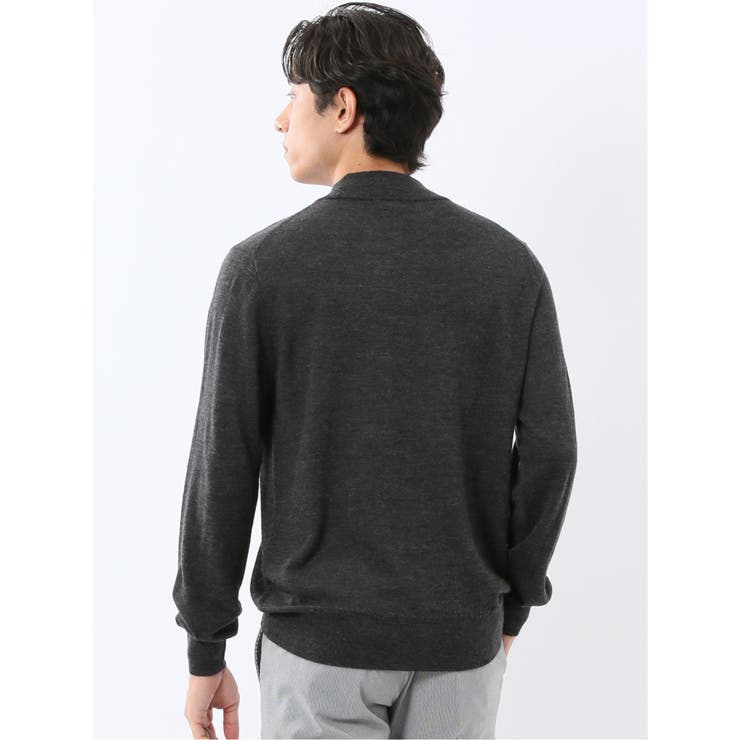 ウォッシャブル ウール混 モックネックニット | TAKA-Q MEN | 詳細画像12 