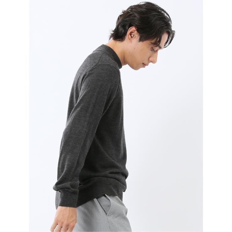 ウォッシャブル ウール混 モックネックニット | TAKA-Q MEN | 詳細画像13 