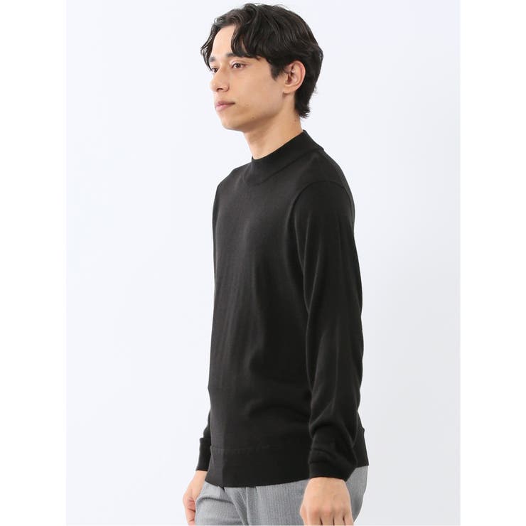 ウォッシャブル ウール混 モックネックニット | TAKA-Q MEN | 詳細画像2 