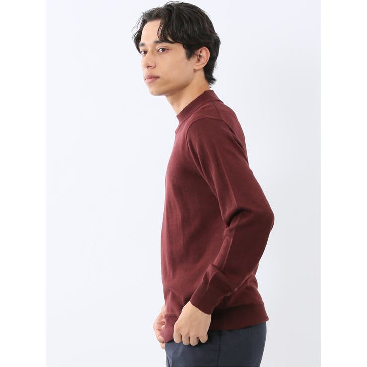 ウォッシャブル ウール混 モックネックニット | TAKA-Q MEN | 詳細画像20 