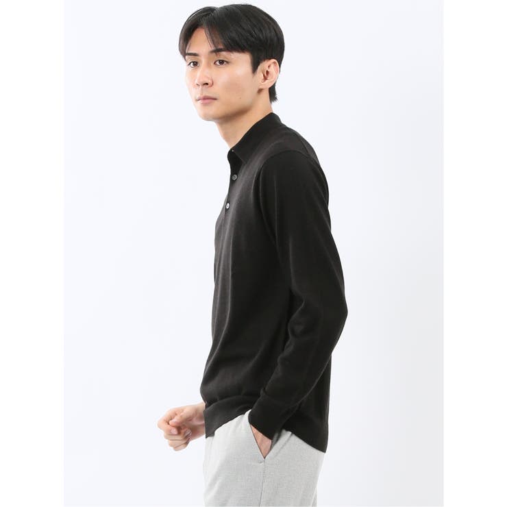 ウォッシャブル ウール混 ニットポロ | TAKA-Q MEN | 詳細画像2 