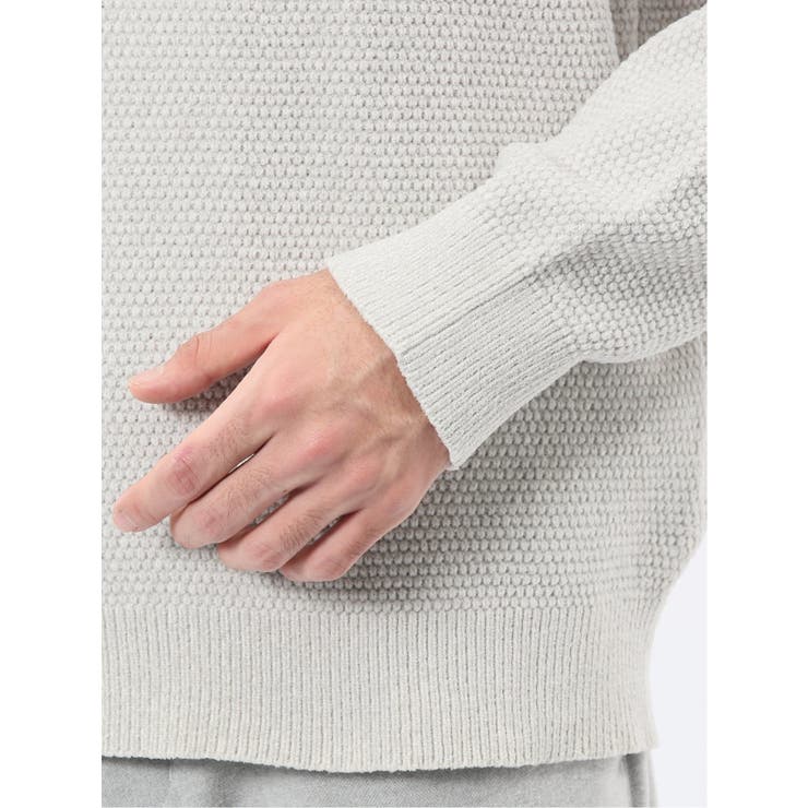 ウォッシャブル ストレッチ 鹿の子 モックネックニット | TAKA-Q MEN | 詳細画像10 