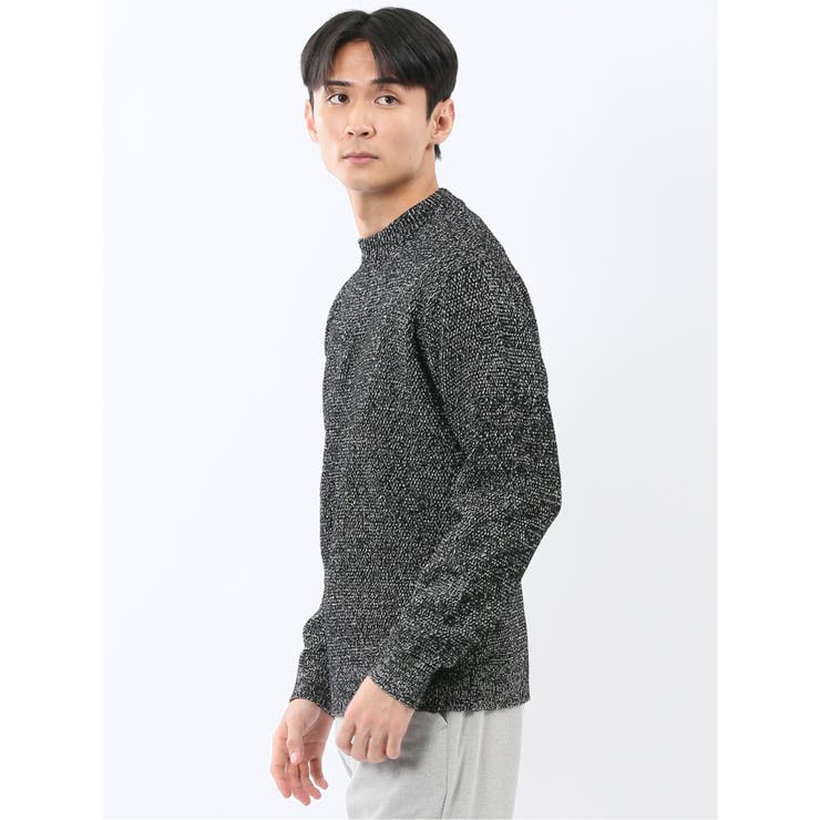 ウォッシャブル ストレッチ 鹿の子 モックネックニット | TAKA-Q MEN | 詳細画像12 
