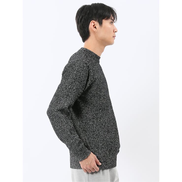 ウォッシャブル ストレッチ 鹿の子 モックネックニット | TAKA-Q MEN | 詳細画像14 