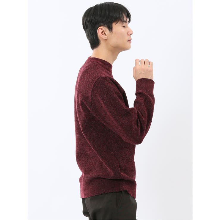 ウォッシャブル ストレッチ 鹿の子 モックネックニット | TAKA-Q MEN | 詳細画像23 