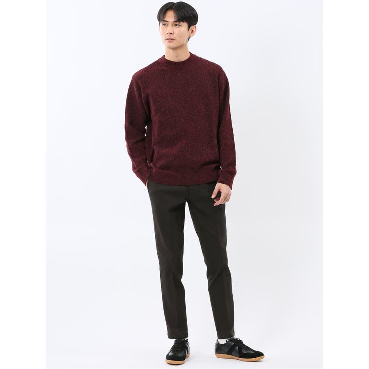 ウォッシャブル ストレッチ 鹿の子 モックネックニット | TAKA-Q MEN | 詳細画像24 