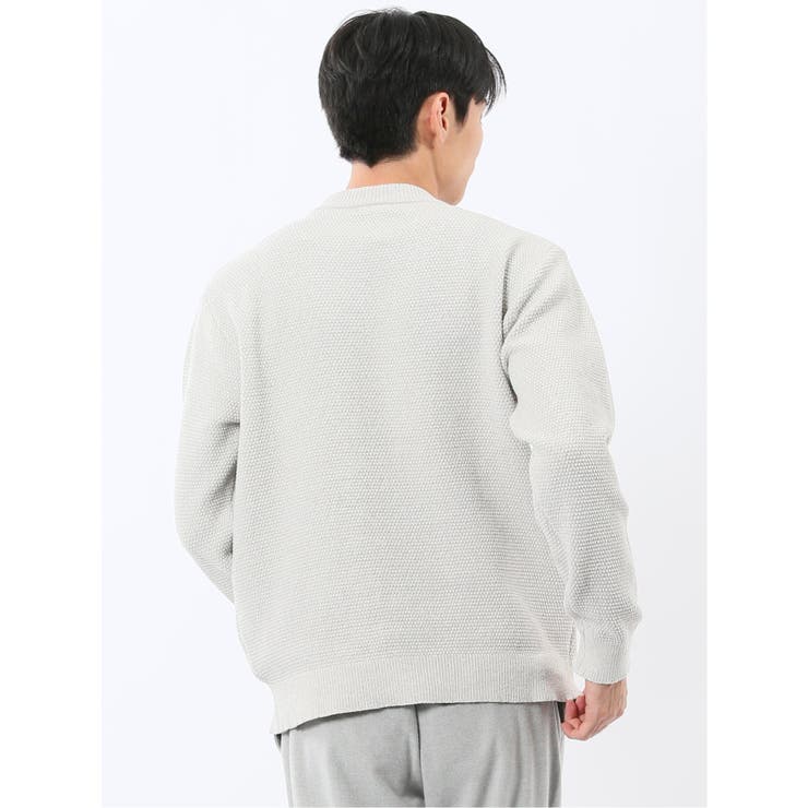 ウォッシャブル ストレッチ 鹿の子 モックネックニット | TAKA-Q MEN | 詳細画像3 