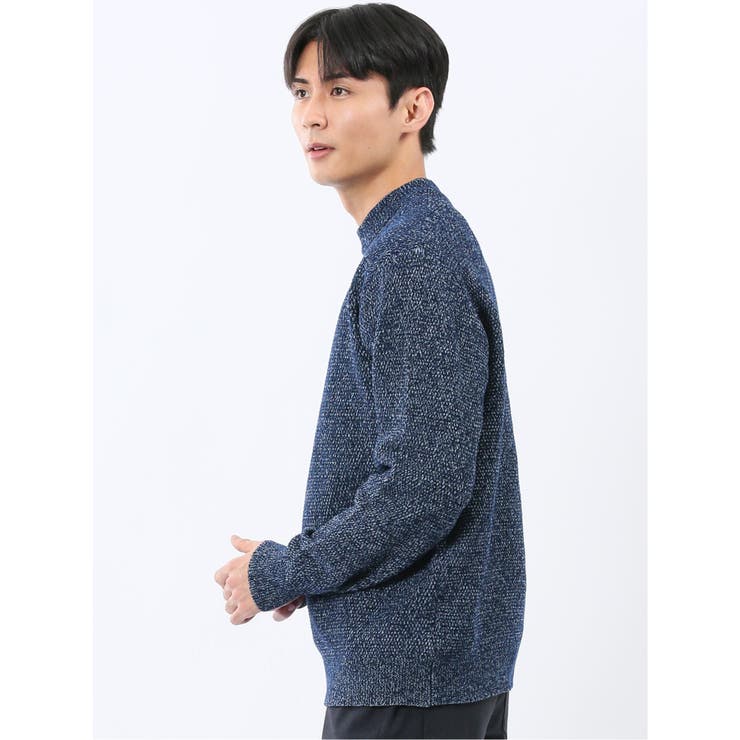 ウォッシャブル ストレッチ 鹿の子 モックネックニット | TAKA-Q MEN | 詳細画像30 