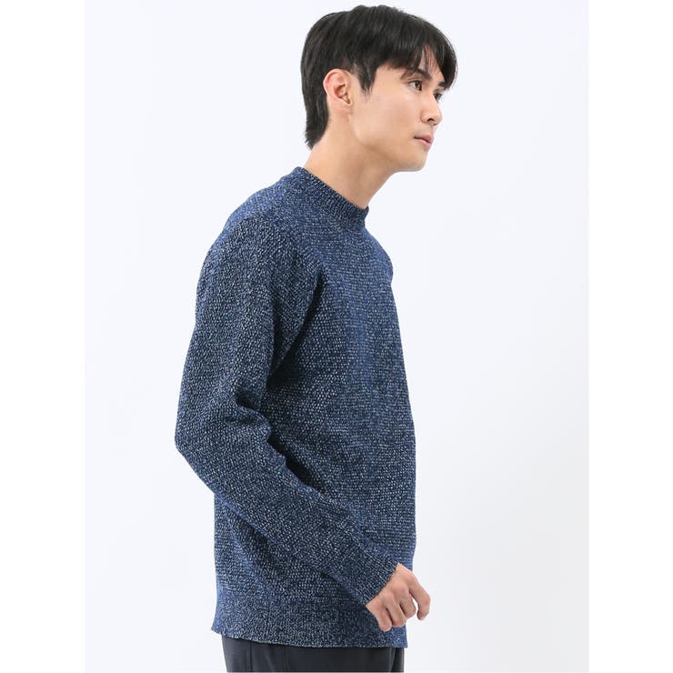 ウォッシャブル ストレッチ 鹿の子 モックネックニット | TAKA-Q MEN | 詳細画像32 
