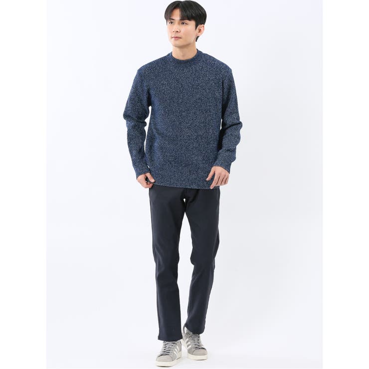 ウォッシャブル ストレッチ 鹿の子 モックネックニット | TAKA-Q MEN | 詳細画像33 